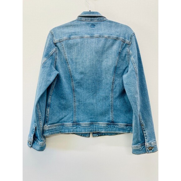 New Lee Denim Jean Jacket Medium Light Wash Jean Jacket Lee Legendary Rider Med - Picture 7 of 15
